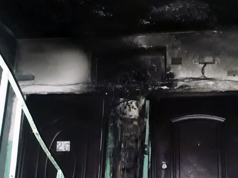 Из-за пожара эвакуировали жителей многоквартирного дома в Шымкенте