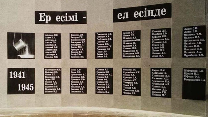 В Шымкенте за счет сотрудников коммунальных служб отреставрировали памятник свинцевикам-ветеранам ВОВ