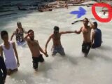 Момент гибели иностранных студентов в водовороте попал на видео