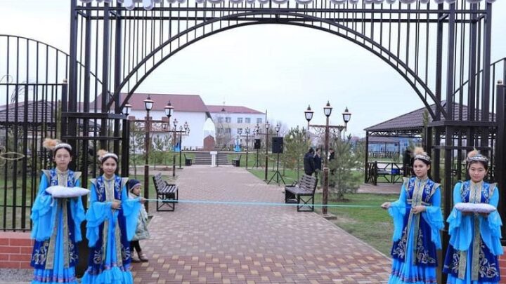 Парк, построенный за счет предпринимателей, появился в Арысском районе