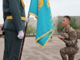 В Шымкенте прошло увольнение военнослужащих в запас