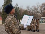 Новобранцы бригады ПВО приняли присягу в Шымкенте