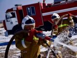 Пожарные отработали учебный пожарный сигнал тревоги