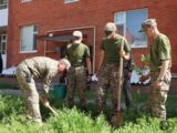 Военнослужащие в Шымкенте поддержали акцию