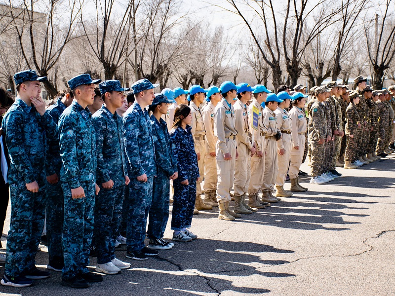 В Туркестанской области  прошел отбор команд на международный военно-патриотический сбор