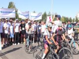 Полицейские Туркестанской области провели марафон за ЗОЖ