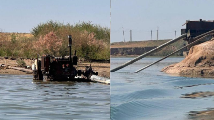 Из Шардаринского водохранилища незаконно откачивали воду