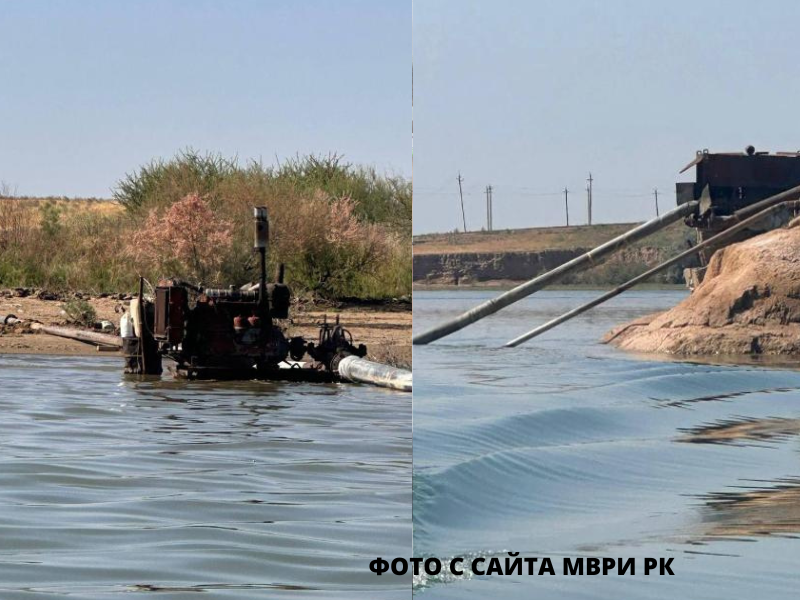 Из Шардаринского водохранилища незаконно откачивали воду Из Шардаринского водохранилища незаконно откачивали воду