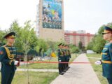 В Астане открыли мурал "Ұлттық ұлан – ел айбыны"