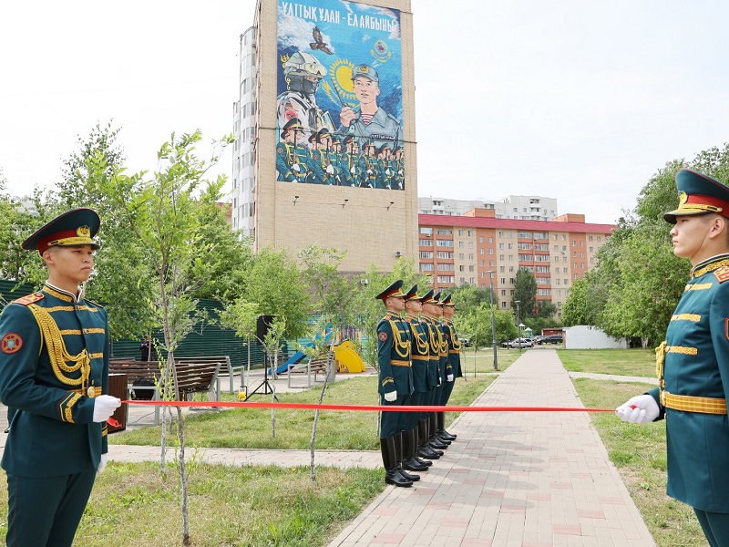 В Астане открыли мурал «Ұлттық ұлан – ел айбыны» В Астане открыли мурал «Ұлттық ұлан – ел айбыны»