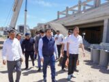 Крупные строительные объекты возводят в Туркестане