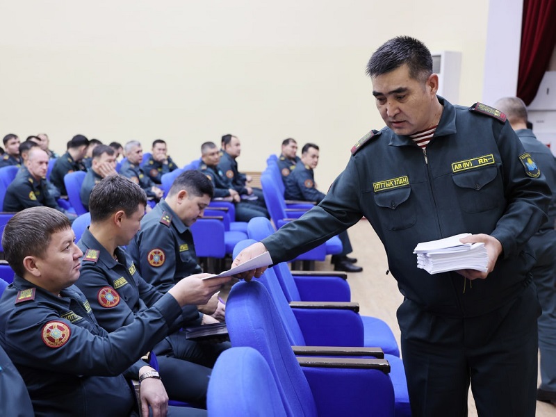 В Главном командовании Национальной гвардии прошло диагностическое тестирование по системе Qaztest