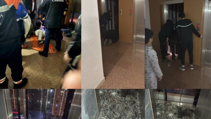 Лифт упал в элитном жилом комплексе Шымкента