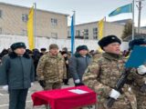  Молодые солдаты национальной гвардии приняли присягу в Шымкенте
