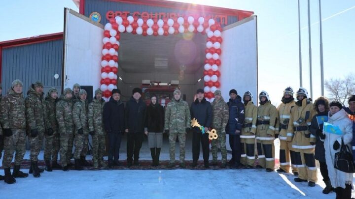 В поселке Шагатай обновили добровольный пункт пожаротушения