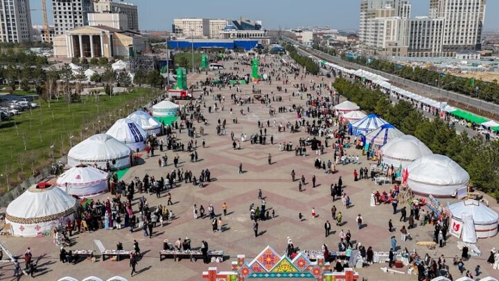 Маштабные гуляния в честь Наурыза прошли в Шымкенте