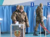 Военнослужащие в Шымкенте активно приняли участие в референдуме