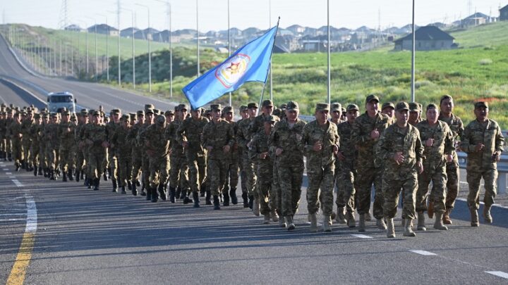 Военный колледж в Шымкенте отметил вторую годовщину преобразования