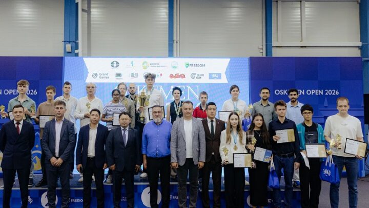 В Усть-Каменогорске завершился шахматный фестиваль «Oskemen Open 2026»