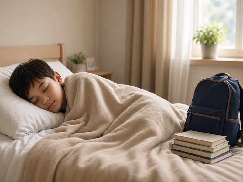 В преддверии нового учебного года МЗ РК напомнило родителям о важности полноценного сна для детей