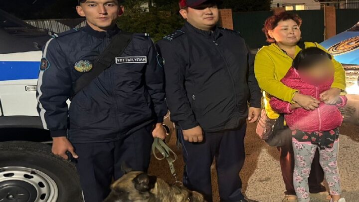 Служебная собака Хайзи нашла пропавшую девочку в Астане